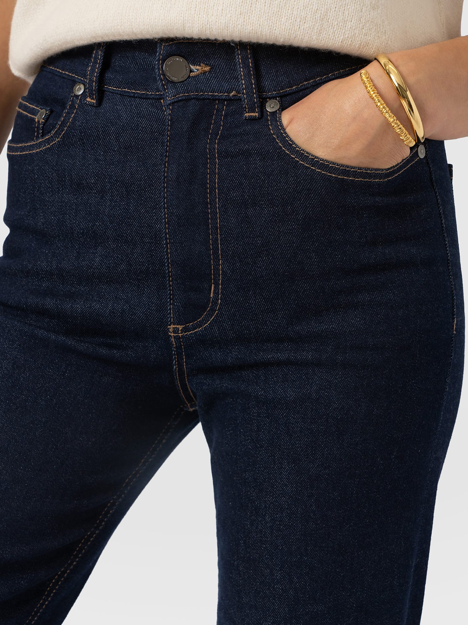 Wide Leg Jean - Indigo Blue - Women's Jeans | Saint and Sofia® USA