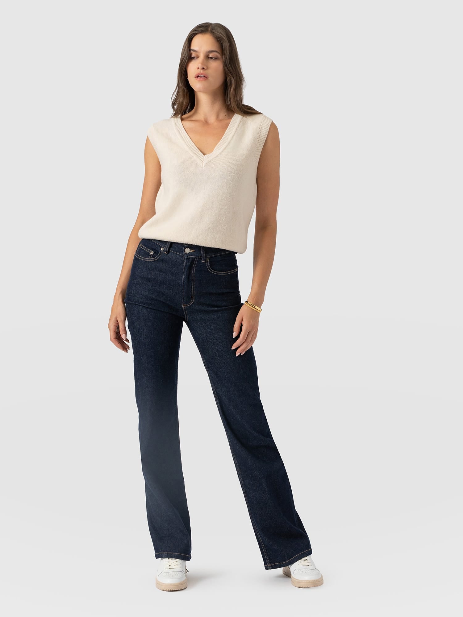 Wide Leg Jean - Indigo Blue - Women's Jeans | Saint and Sofia® USA