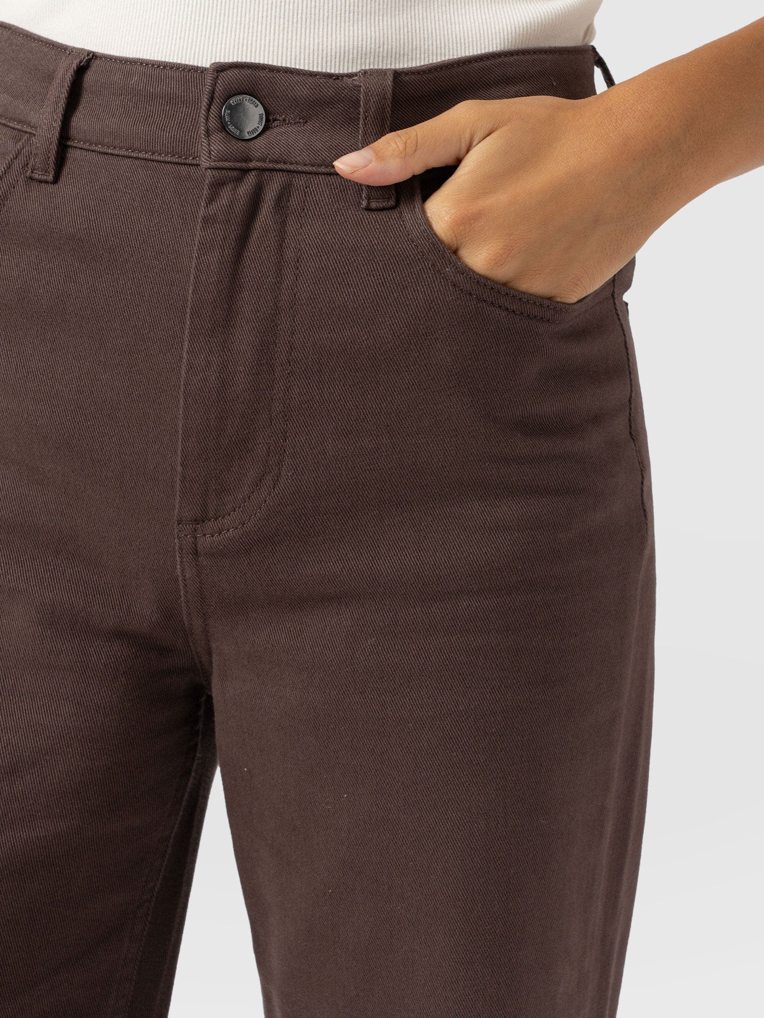 Wide Leg Jeans - Brown - Women's Jeans | Saint + Sofia® USA