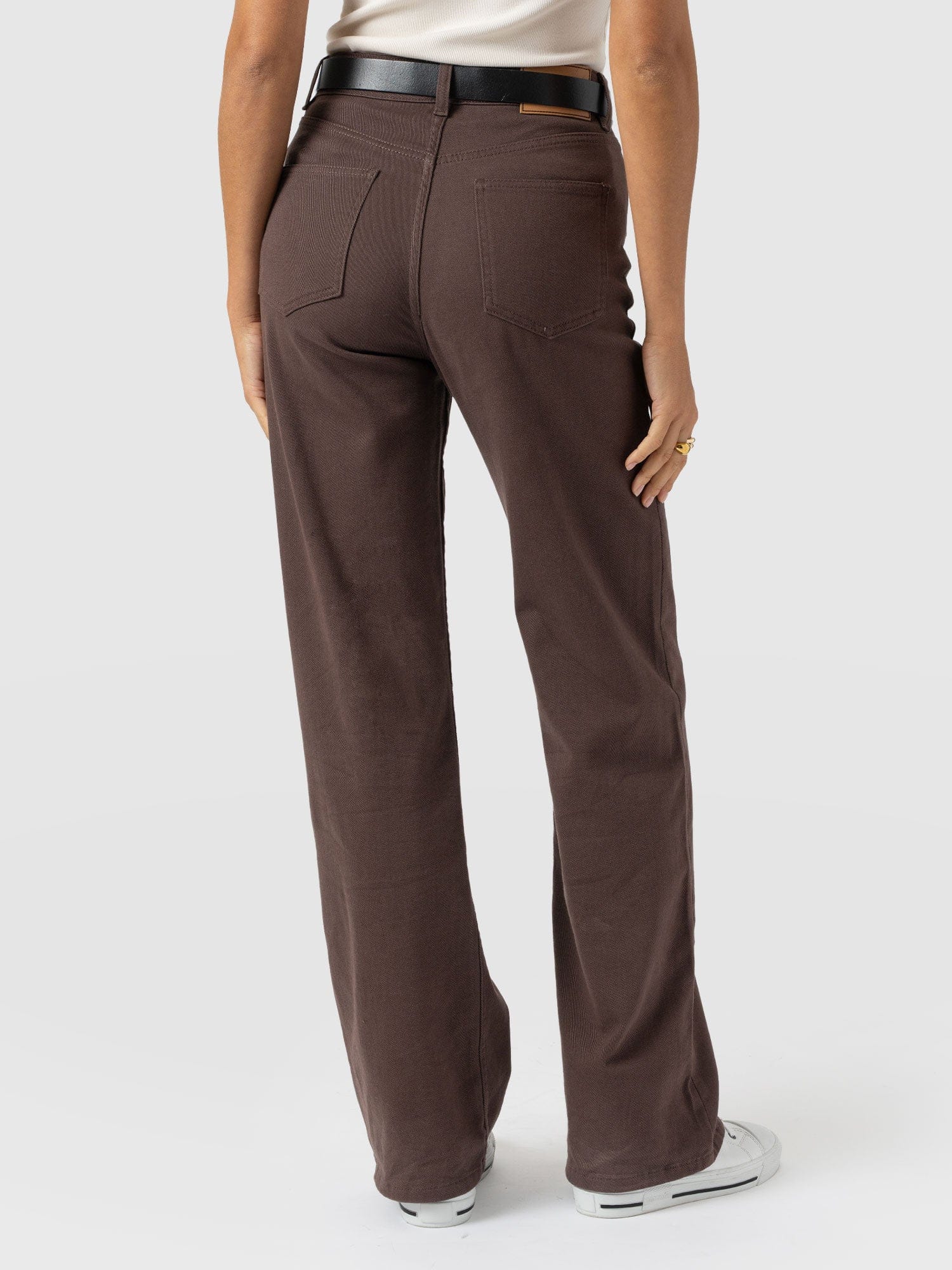 Wide Leg Jeans - Brown - Women's Jeans | Saint + Sofia® USA