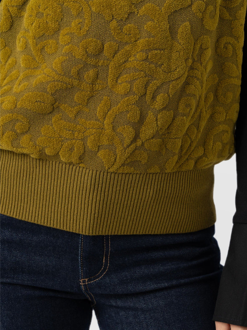 Wren Sleeveless Knit Olive - Women's Vests | Saint + Sofia® US