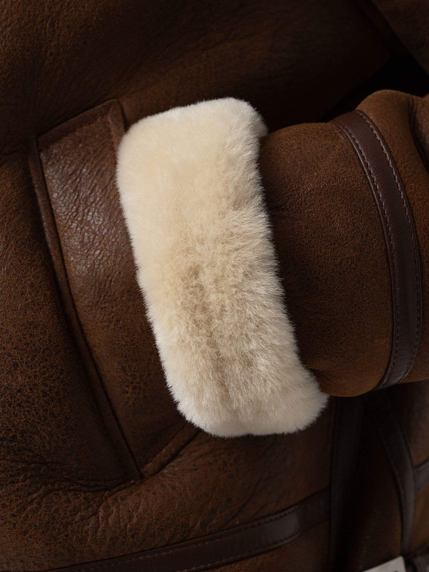 Amelia Aviator Jacket Brown - Women's Leather Jackets | Saint + Sofia® USA