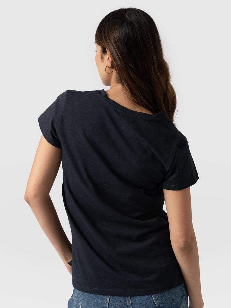 Apartment Tee Navy - Women's T-Shirts | Saint + Sofia® USA