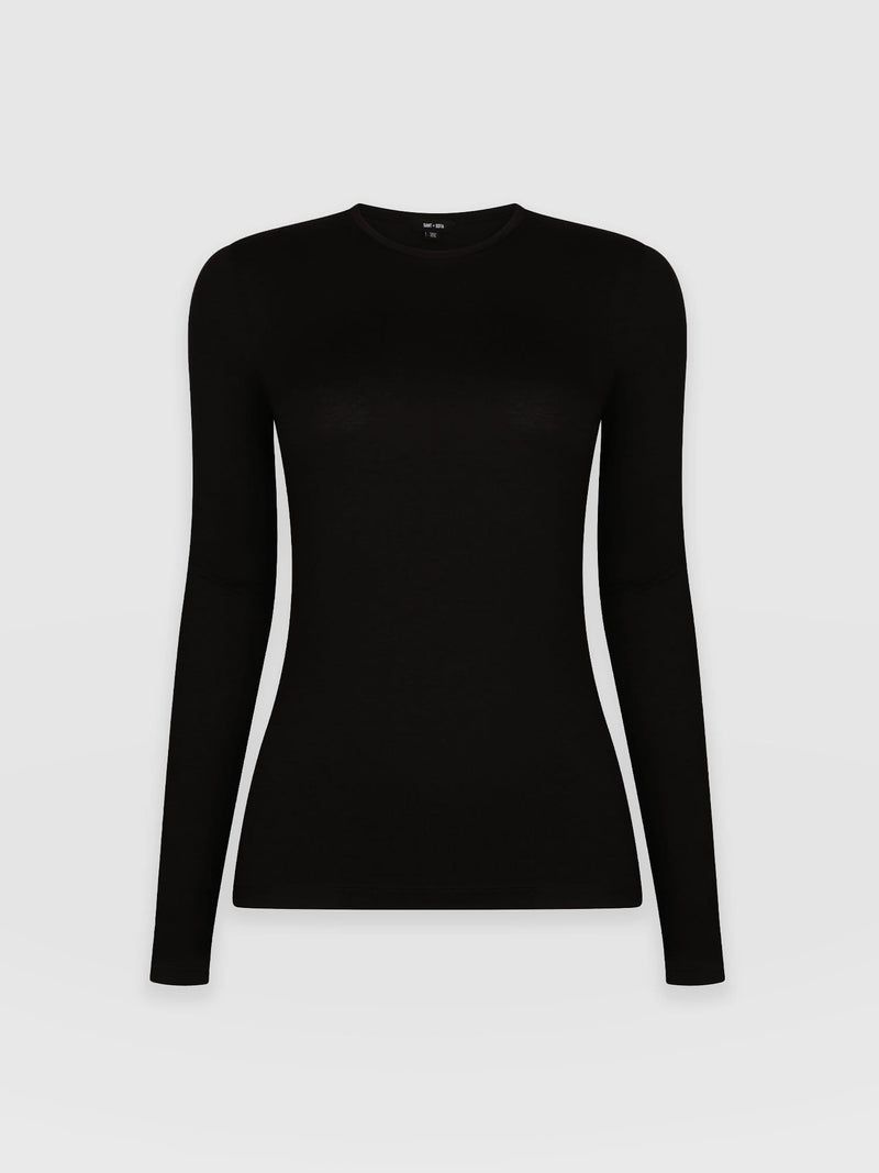 USA Saint Neck Black + T-Shirts | Women\'s Sofia® Austen Tee Crew -