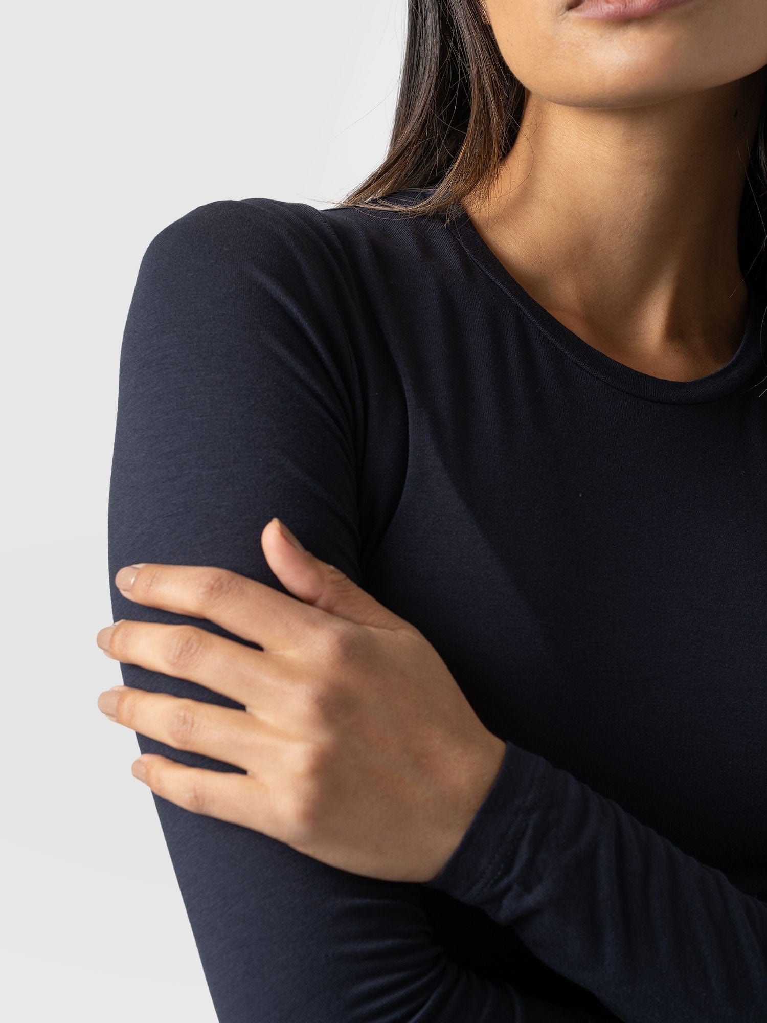 Austen Crew Neck Tee Navy - Women's T-Shirt | Saint + Sofia® USA