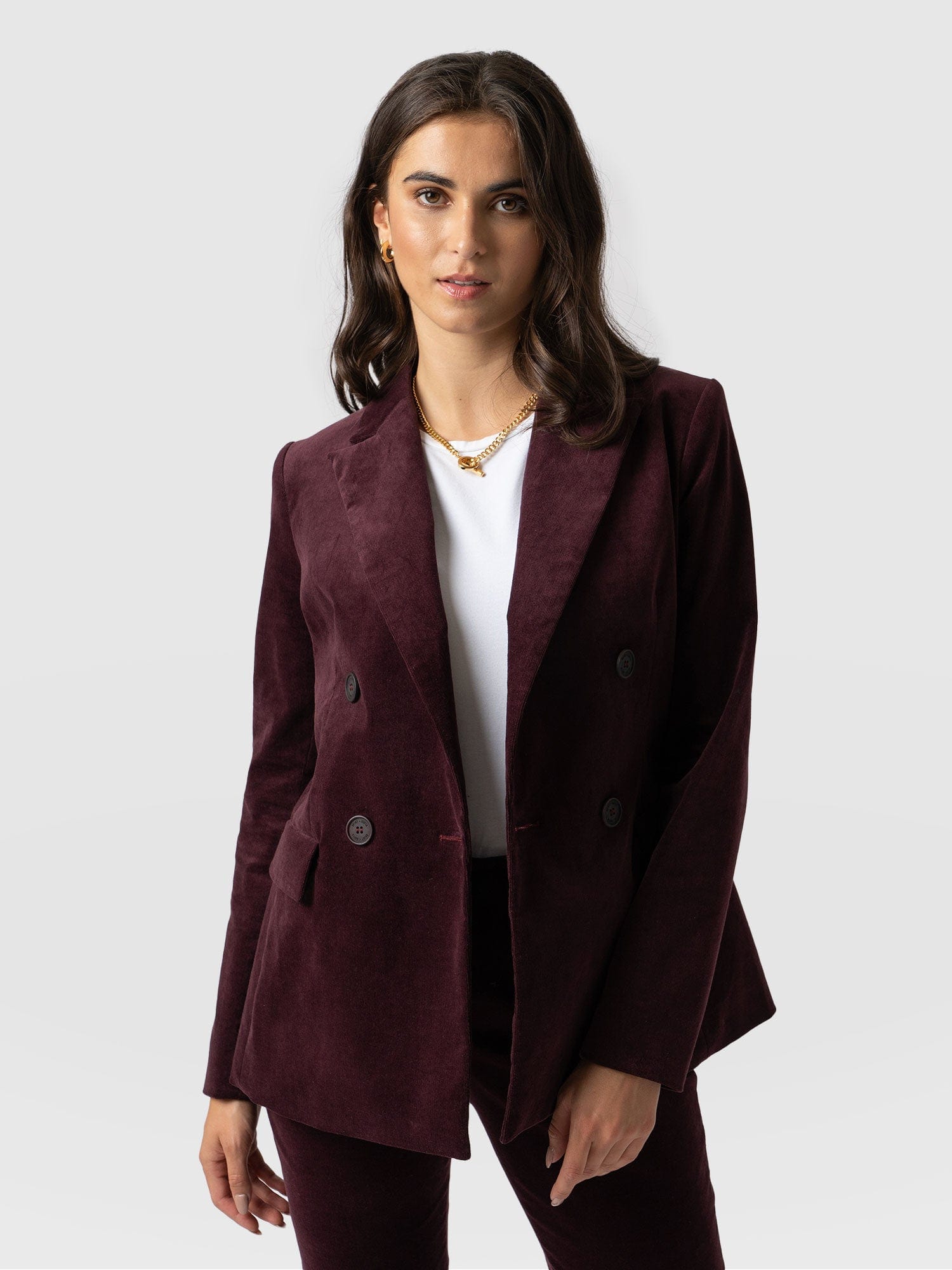 Avalon Blazer Purple - Women's Blazers | Saint + Sofia® UK