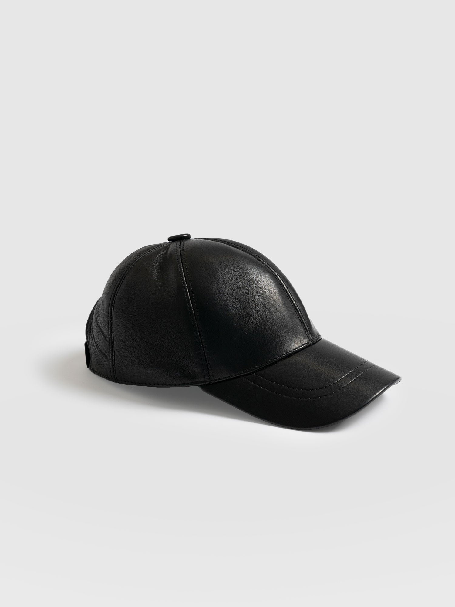 Black leather hat store womens