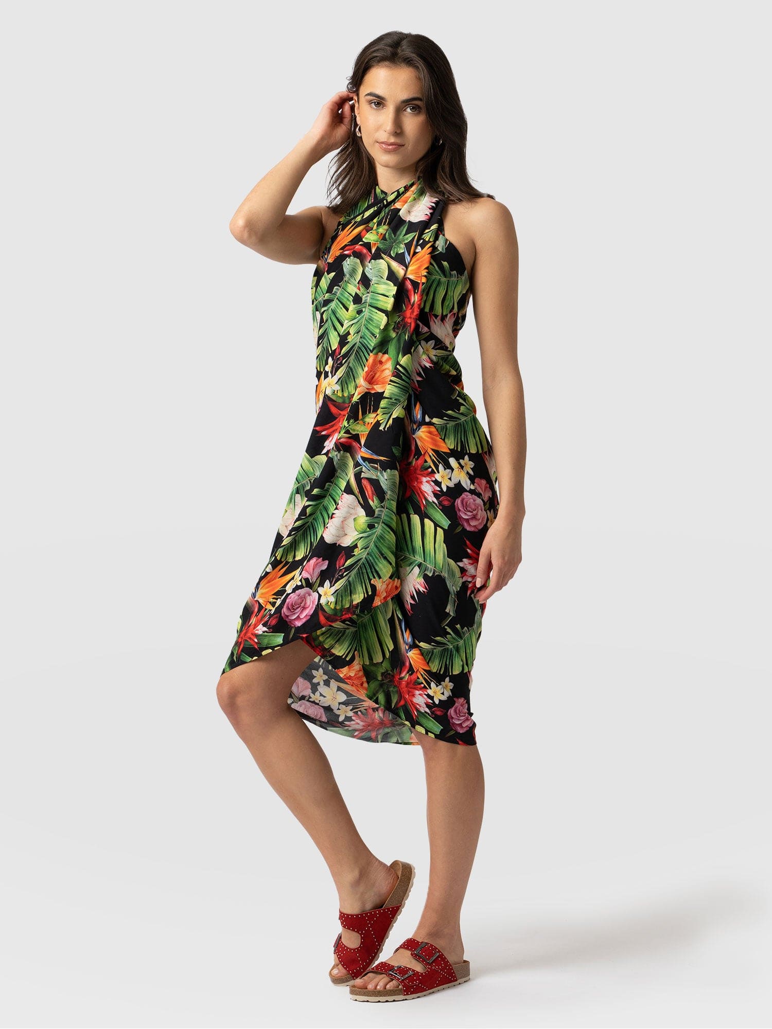 Tropical 2024 sarong dress