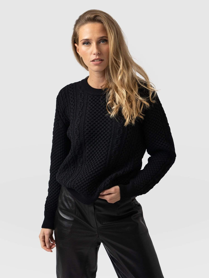 Women's Black Sweaters