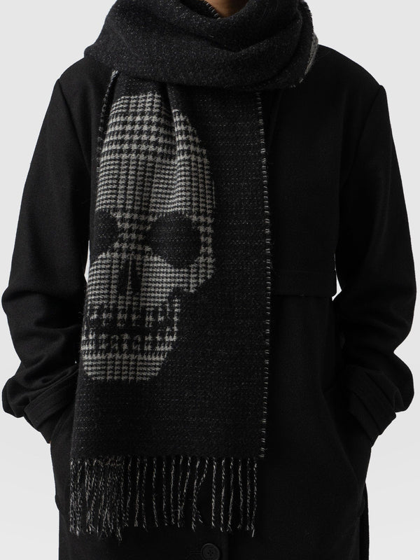 Blake Skull Scarf Black - Women's Scarves | Saint + Sofia® USA