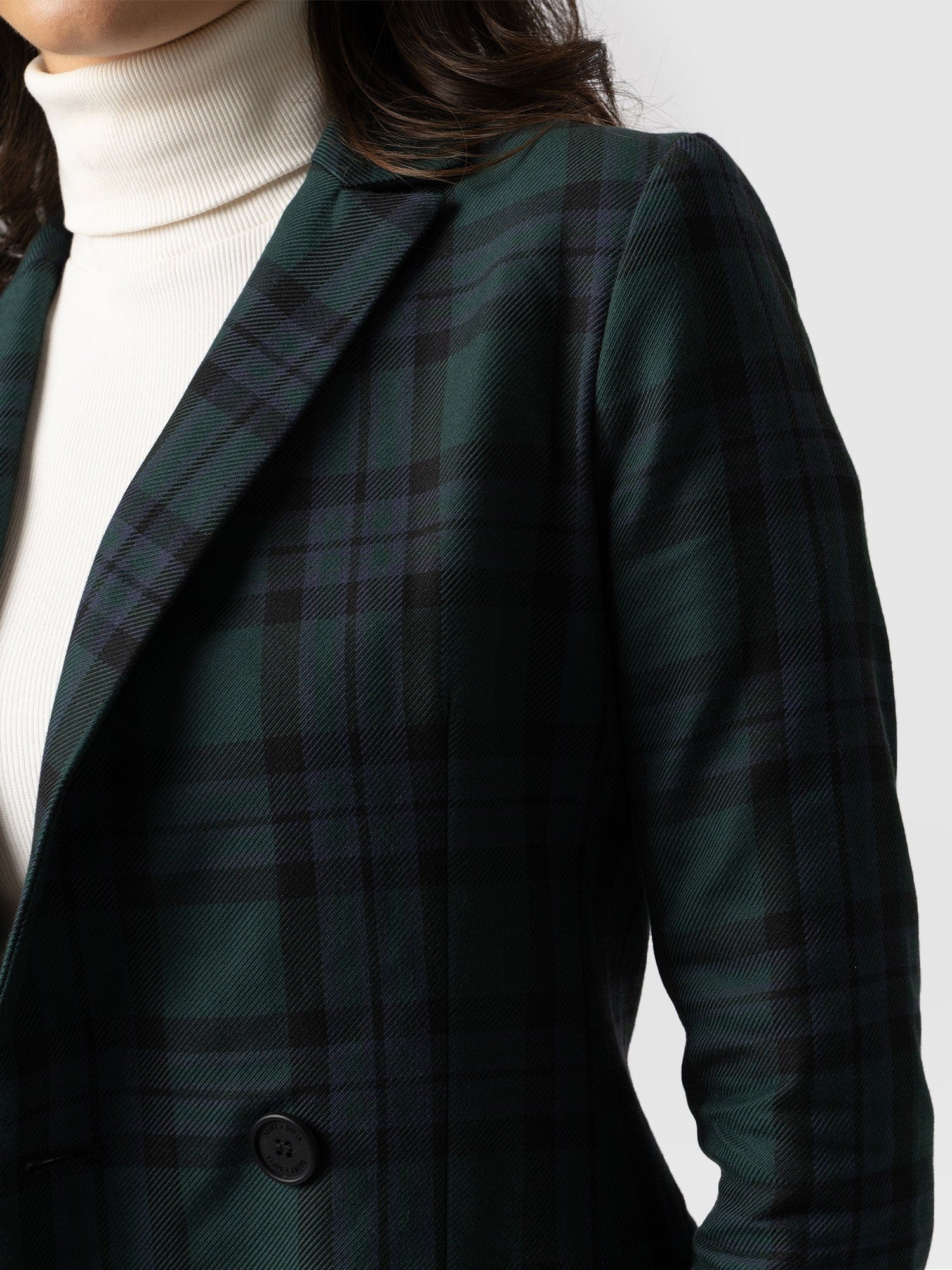 New look shop green check coat