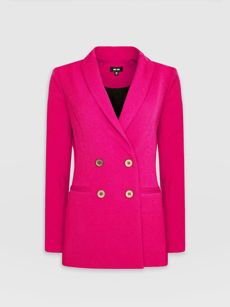 Cambridge Blazer Hot Pink - Women's Blazers | Saint + Sofia® UK