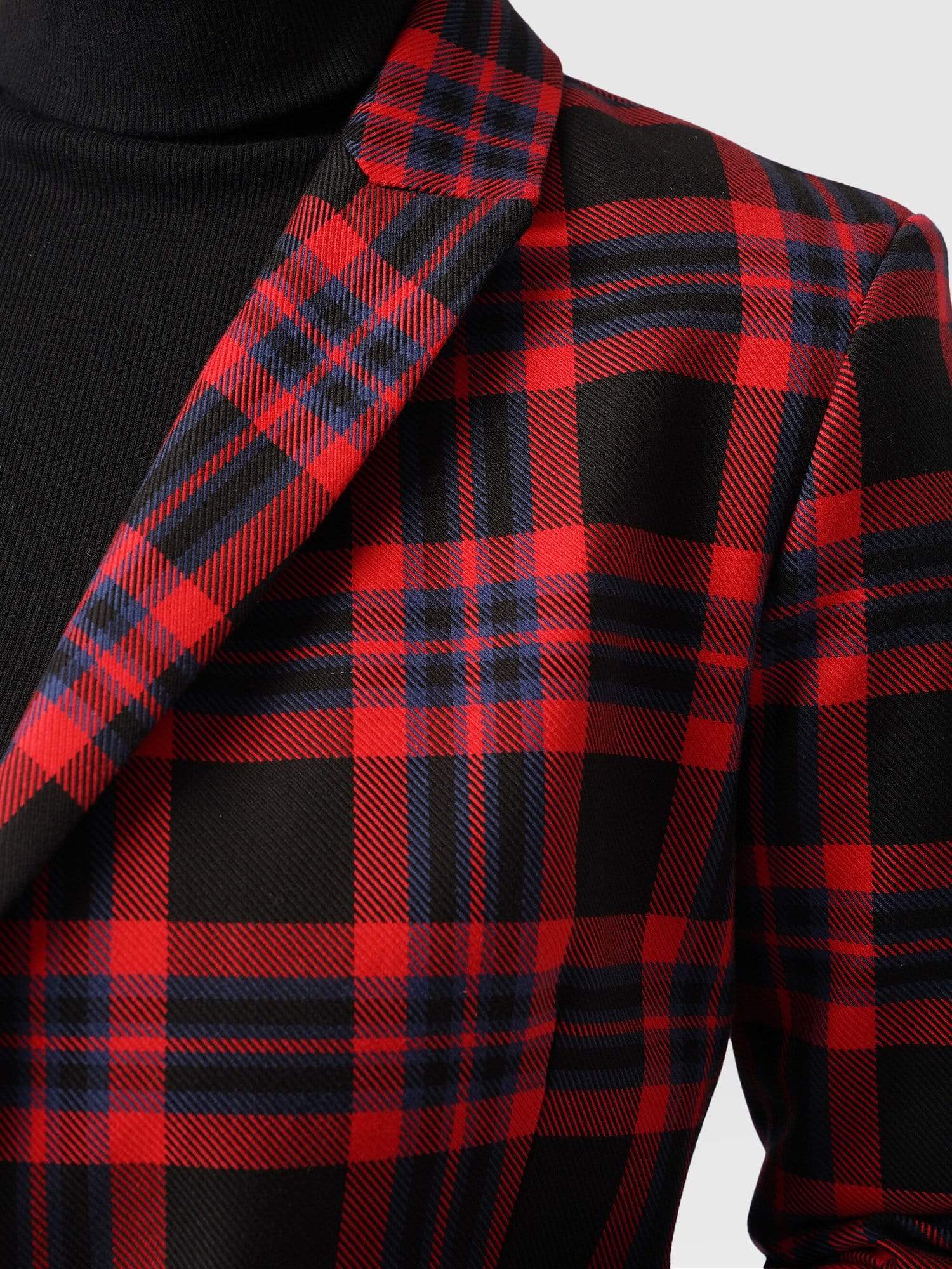 Red check clearance blazer dress