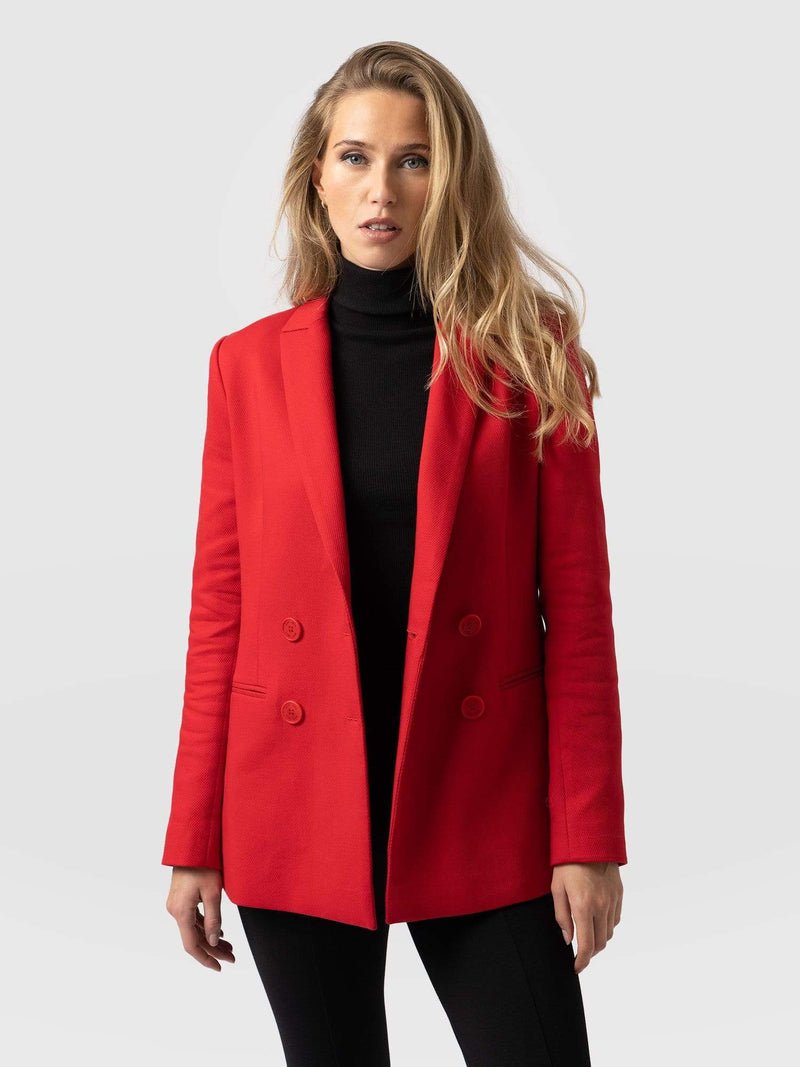 Cambridge Blazer Red - Women's Blazers | Saint + Sofia® USA