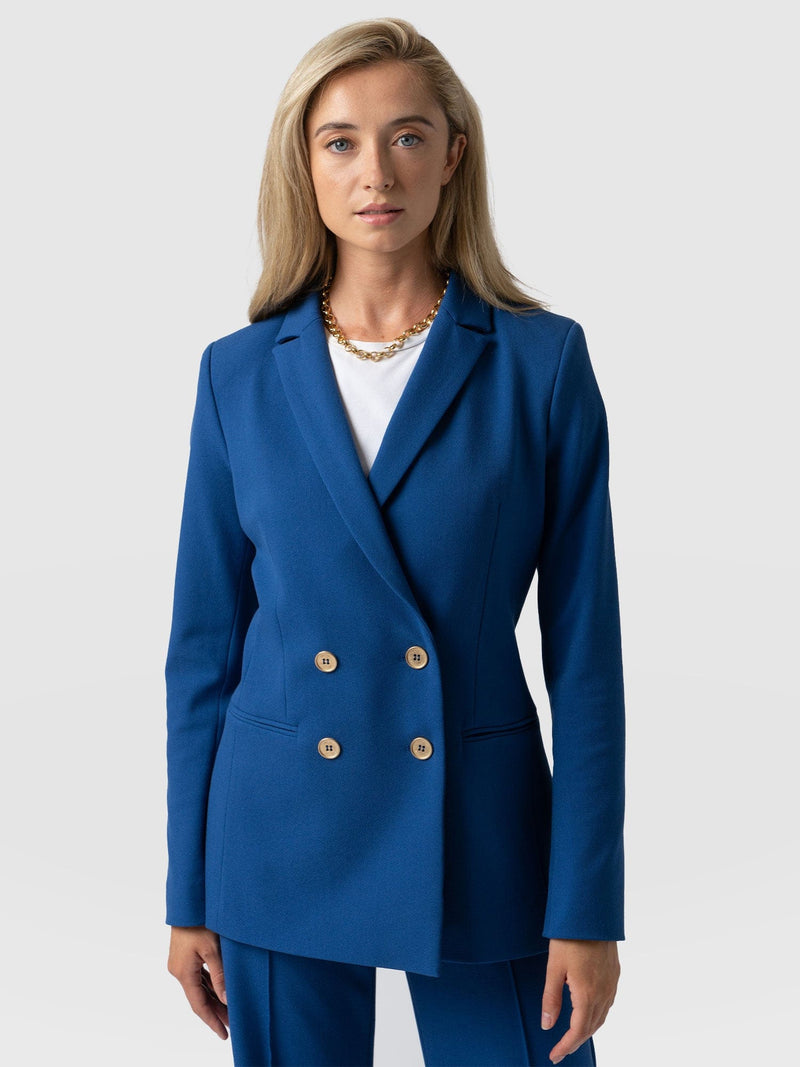 Cambridge Blazer Sapphire Blue - Women's Blazers | Saint + Sofia® USA