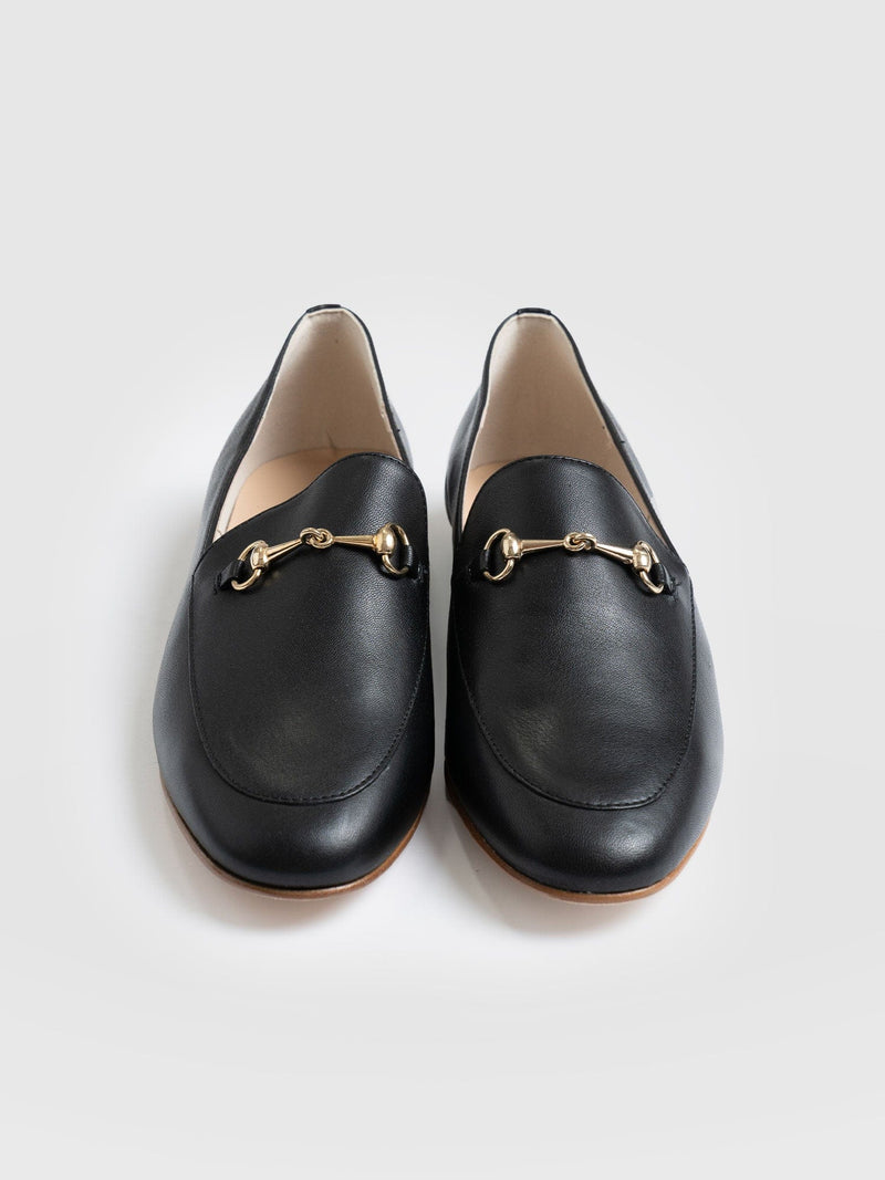 Cambridge Leather Loafer Black - Women's Loafers | Saint + Sofia® USA
