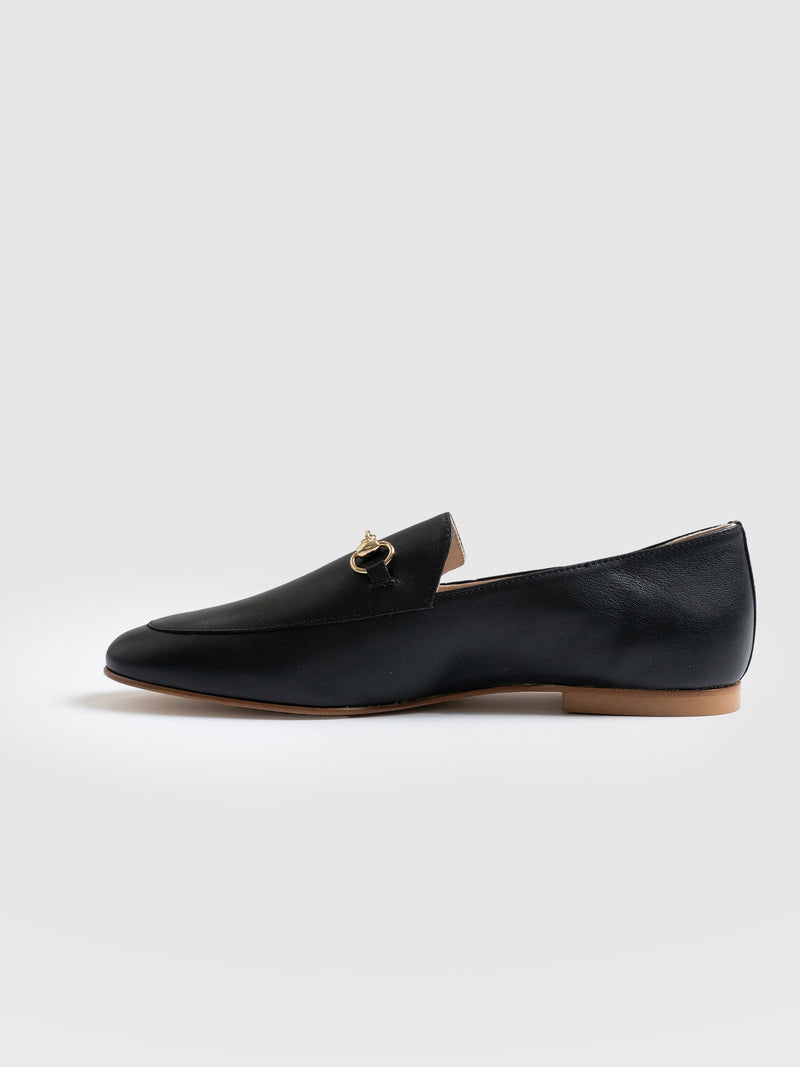 Cambridge Leather Loafer Black - Women's Loafers | Saint + Sofia® UK