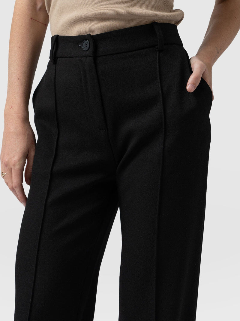Wool Blend Tailored Trousers in Black - Women | Burberry® Official