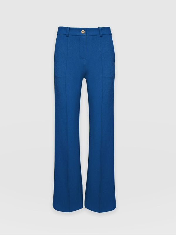 Cambridge Tailored Wide Leg Pant Sapphire Blue - Women's Pants | Saint + Sofia® USA