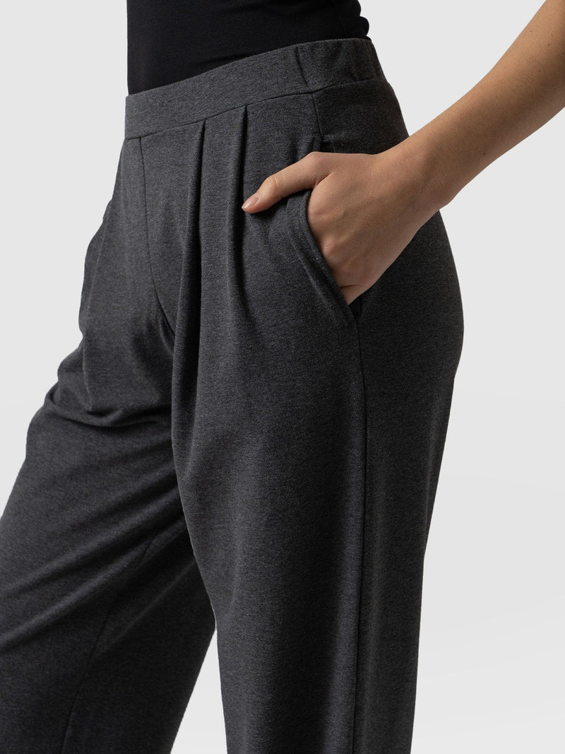 Camden Wide Leg Pant Charcoal - Women's Pants | Saint + Sofia® USA