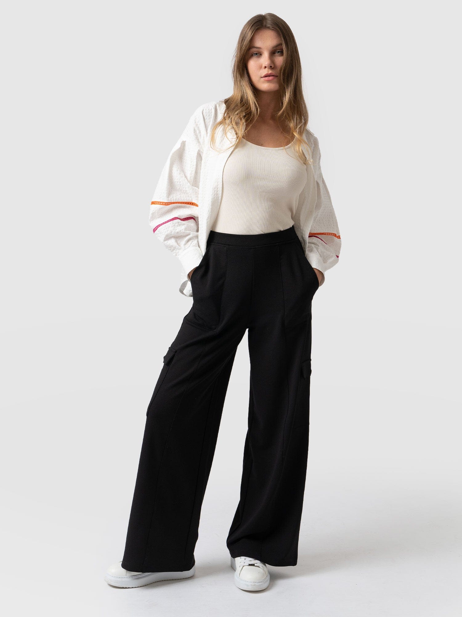 Cargo Chelsea Pant Black - Women's pants | Saint + Sofia® USA