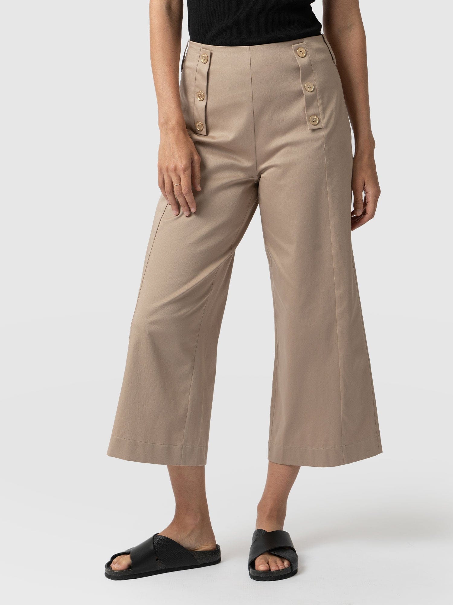 Chelsea Culotte Beige - Women's Culottes | Saint + Sofia® USA