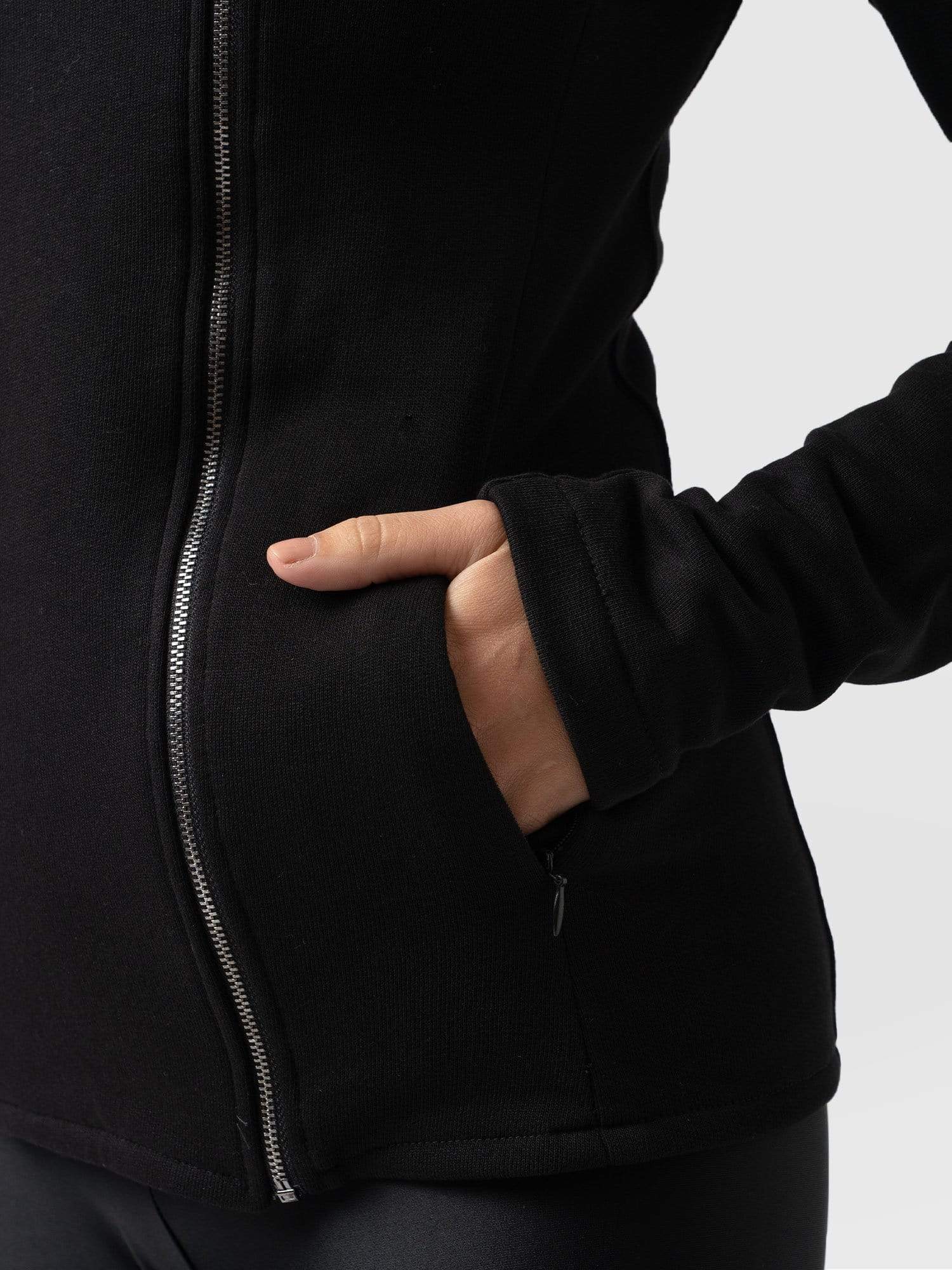 Cotton Biker Jacket Black - Women's Jackets | Saint + Sofia® USA