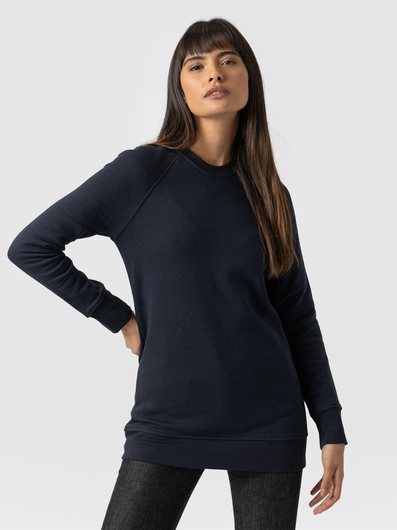 Cotton Sweater Navy - Women's Sweaters | Saint + Sofia® USA