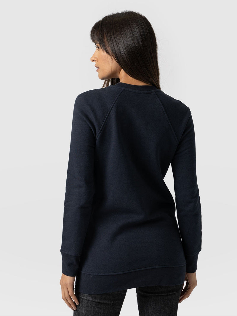 Cotton Sweater Navy - Women's Sweaters | Saint + Sofia® USA