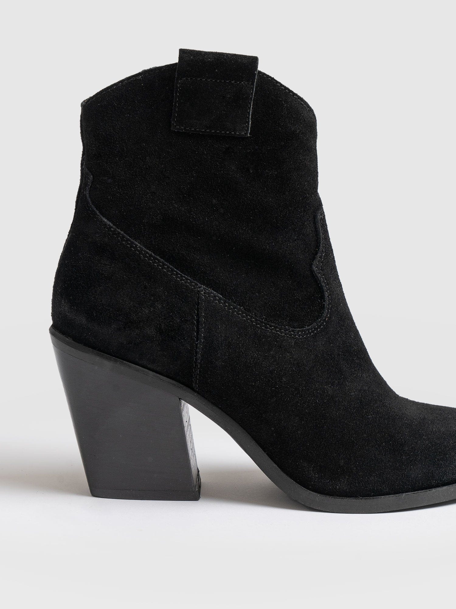 Dallas Mid Boot Black - Women's Leather Boots | Saint + Sofia® UK