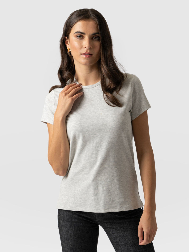 Easy Tee Grey - Women's T-Shirts | Saint + Sofia® USA