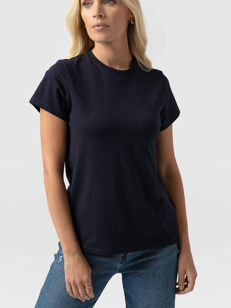 Easy Tee Navy - Women's T-Shirts | Saint + Sofia® USA