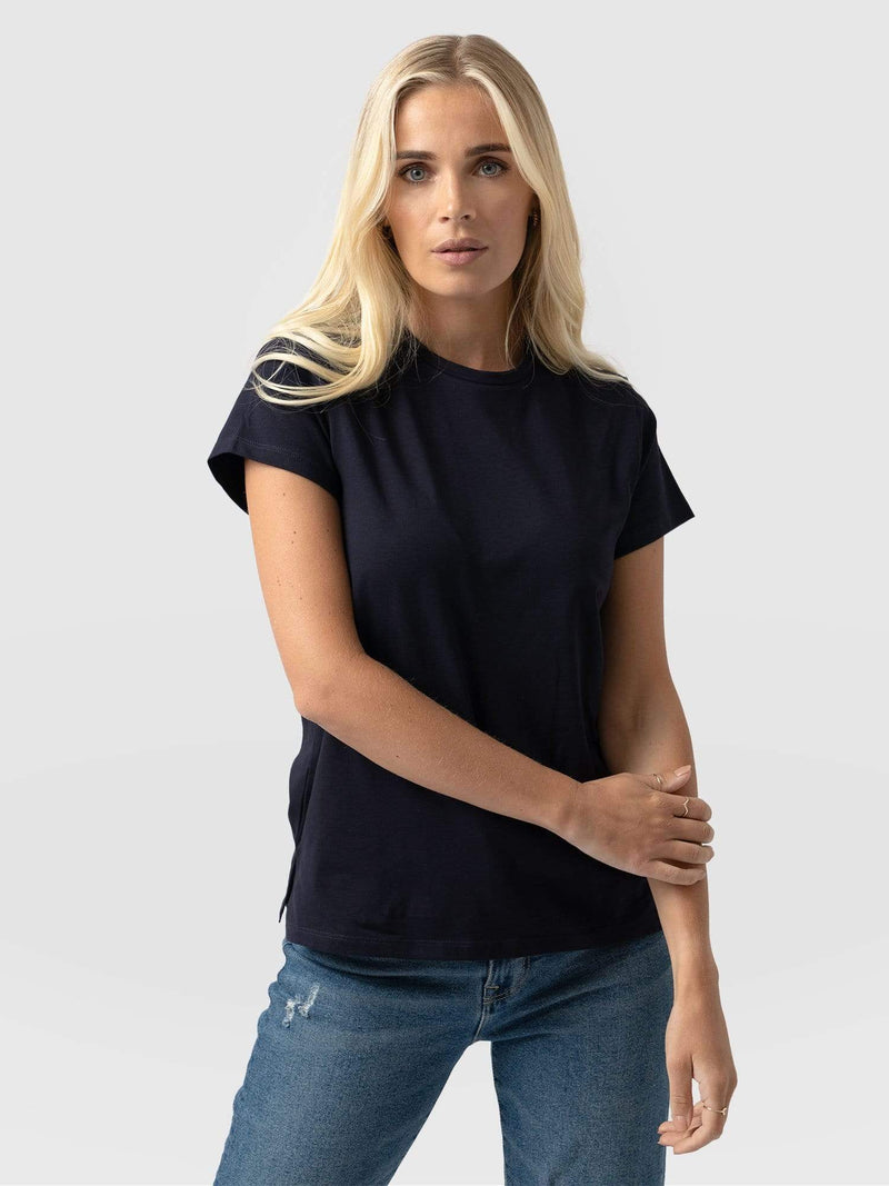 Easy Tee Navy - Women's T-Shirts | Saint + Sofia® USA