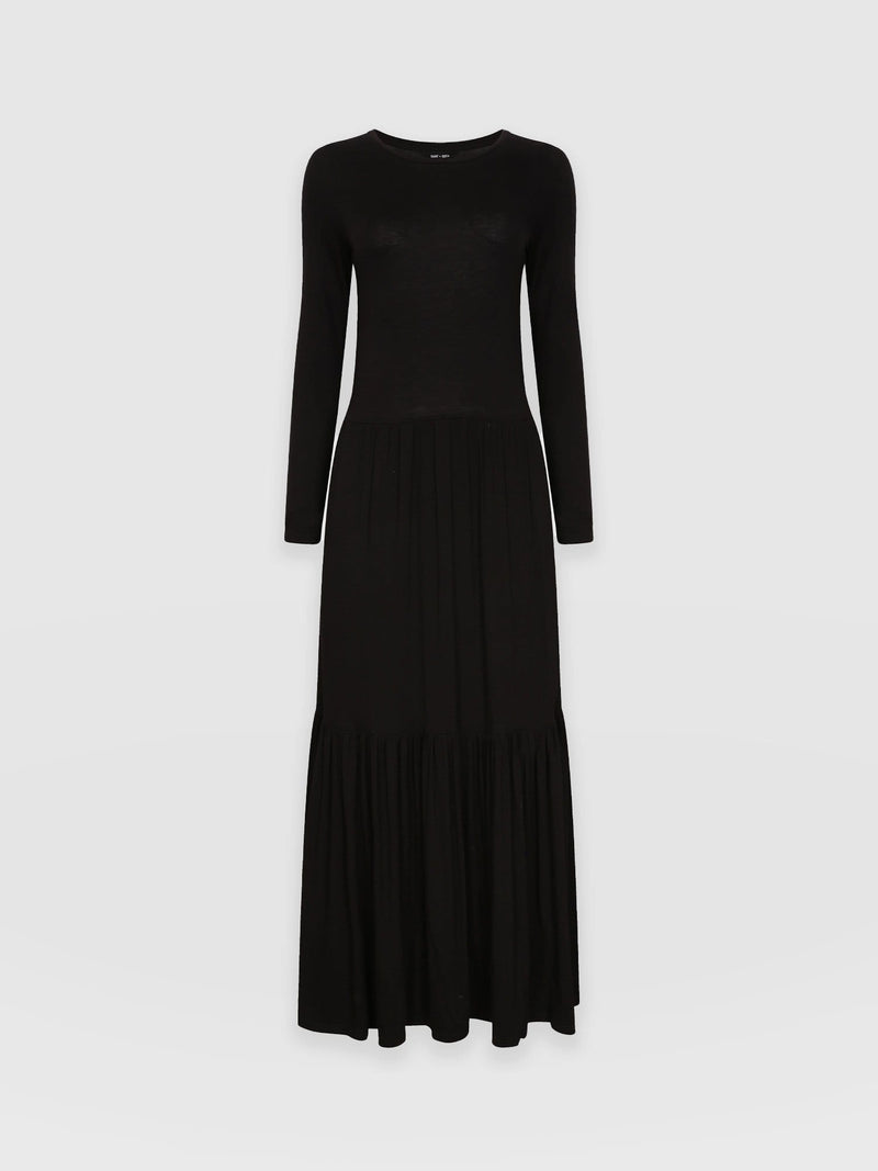 Greenwich Dress Black Sleeves - Women's Dresses | Saint + Sofia® USA