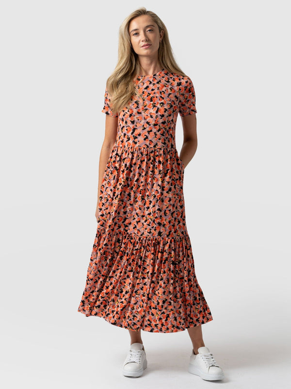 Greenwich Short Sleeve Dress Confetti Petal - Women's Dresses | Saint + Sofia® UK
