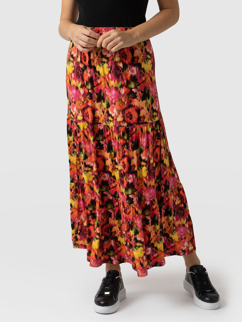 Greenwich Skirt Floral Haze - Women's Skirts | Saint + Sofia® USA