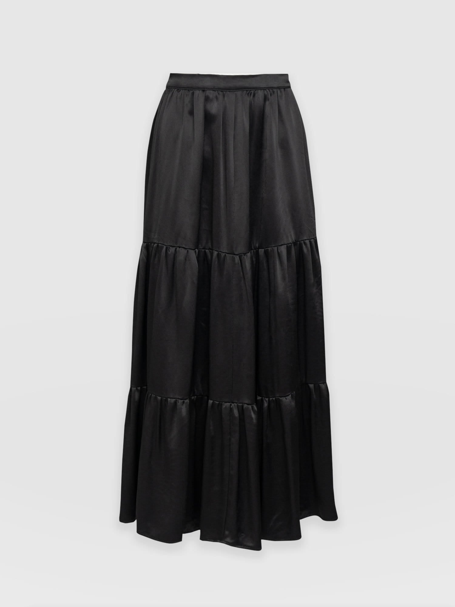 Greenwich Skirt Glossy Black - Women's Skirts | Saint + Sofia® USA