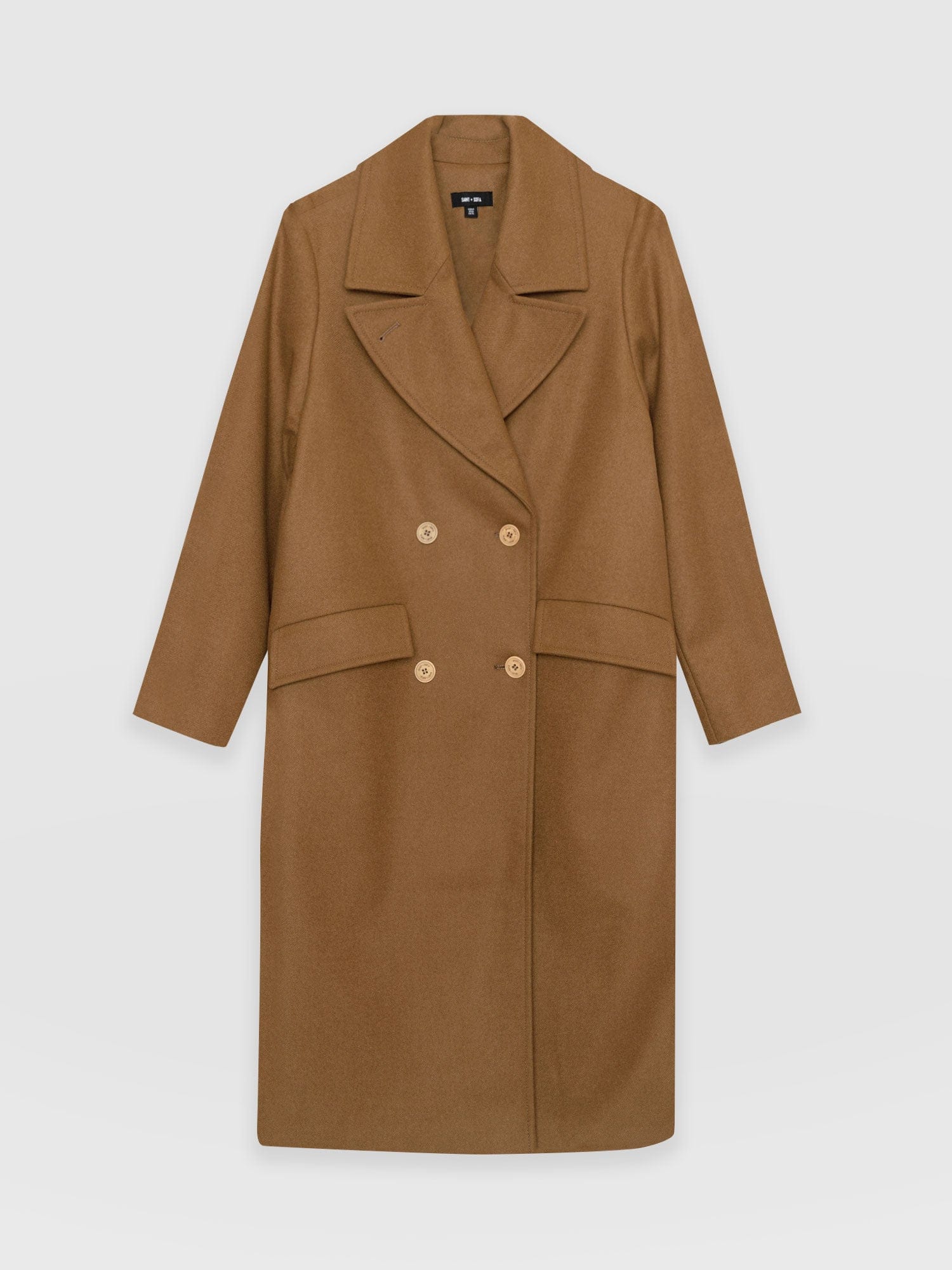 Halcyon Coat Camel - Women's Wool Coats | Saint + Sofia® USA