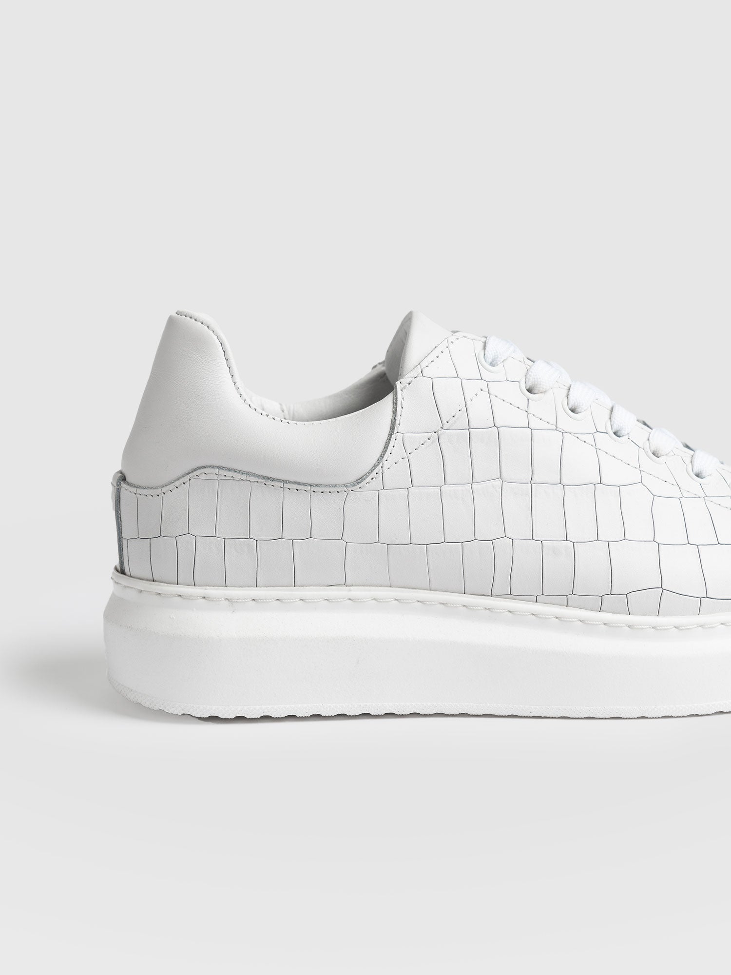 White hot sale croc sneakers