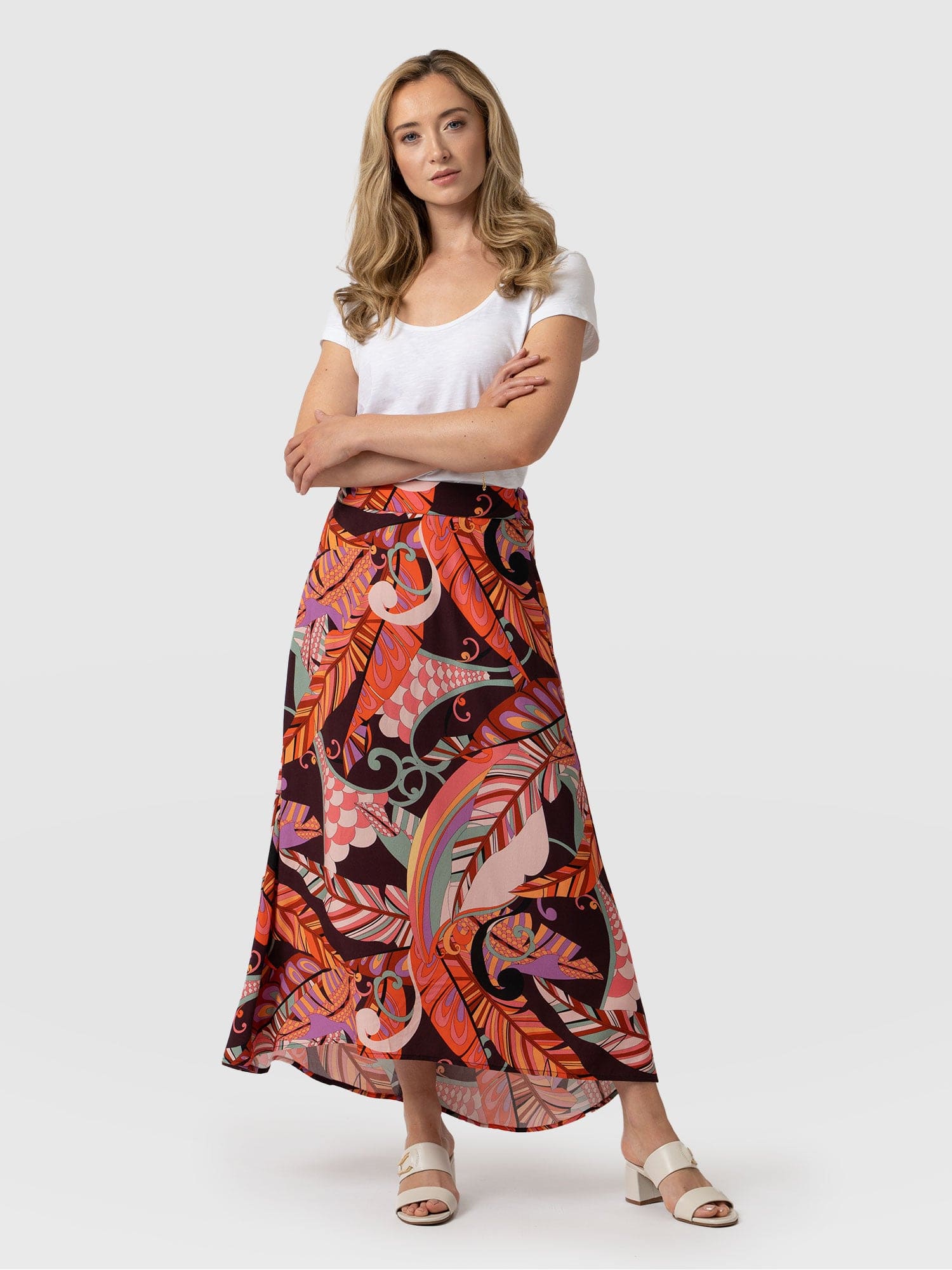 Womens floral outlet maxi skirt uk