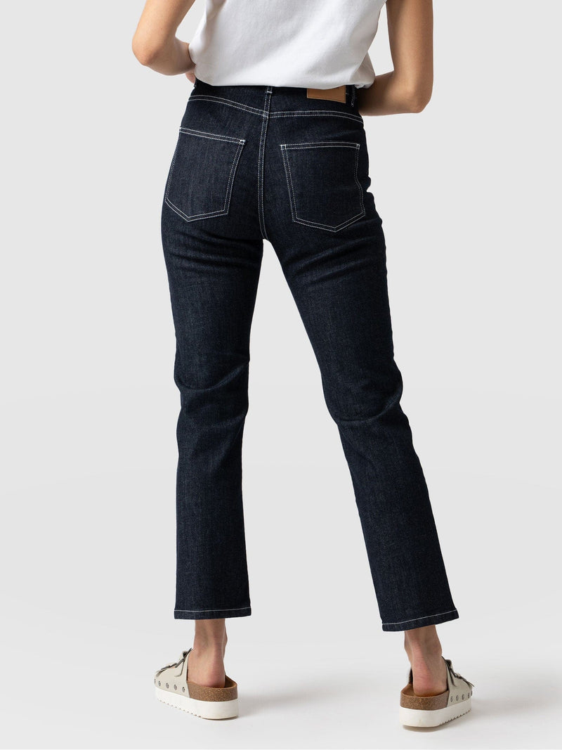 Hattie Straight Leg Jeans Indigo Blue - Women's Jeans | Saint + Sofia® UK