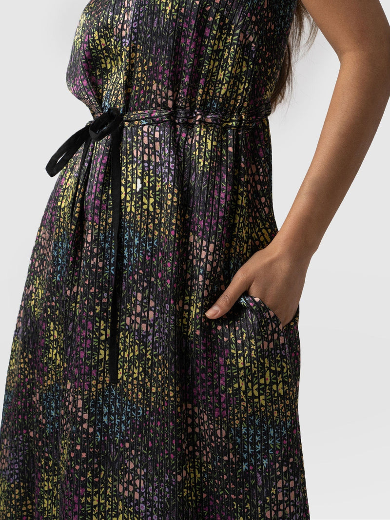 Jodi Cinched Waist Dress Ditsy Floral Burnout - Women's Dresses | Saint + Sofia® USA