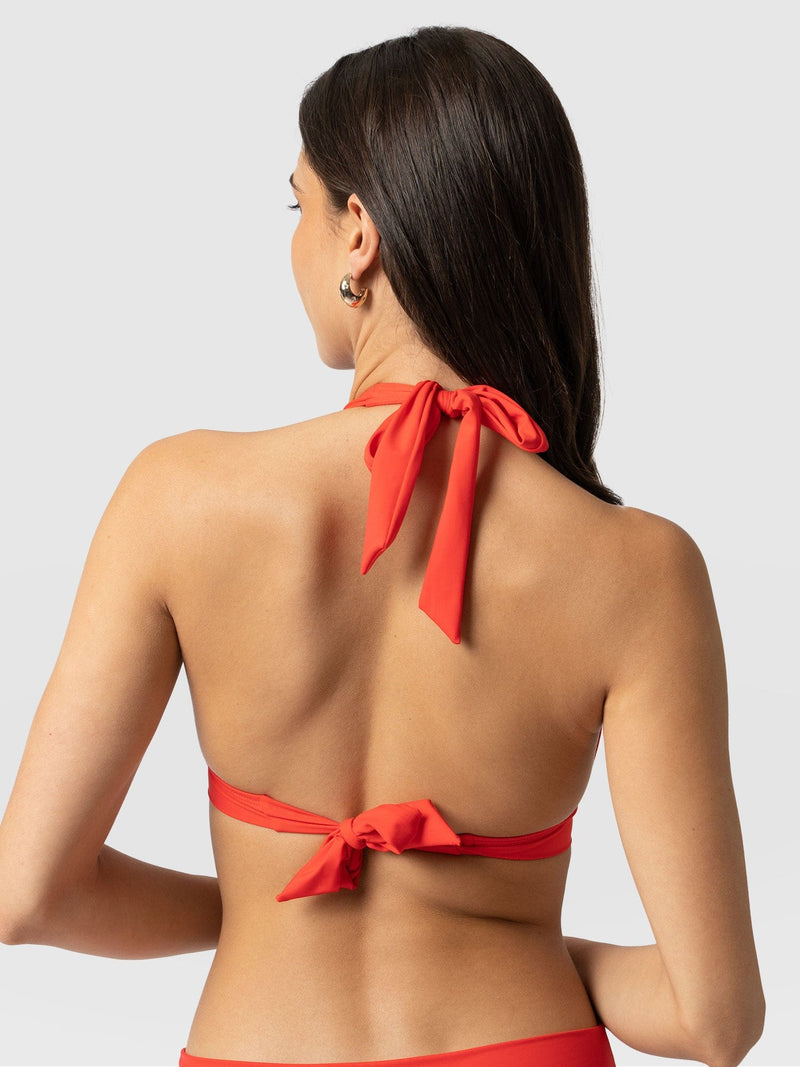 9.0 Swim Bronte Orange Floral Bikini Top – Beginning Boutique US