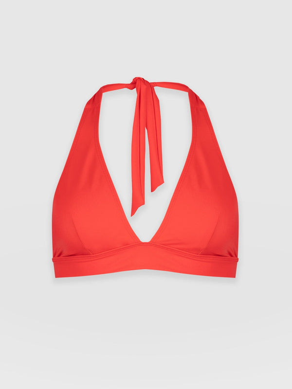 Kyra Bikini Top Red - Women's Swimwear | Saint + Sofia® UK