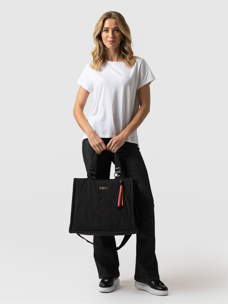 Large Penny Tote Bag Black - Women's Bags | Saint + Sofia® USA