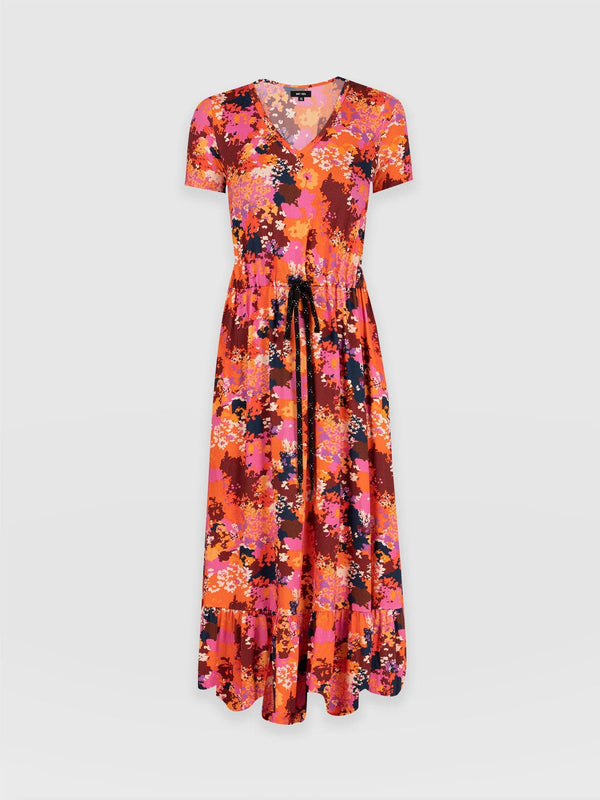 Meredith V Neck Dress Sea Floral - Women's Dresses | Saint + Sofia® USA