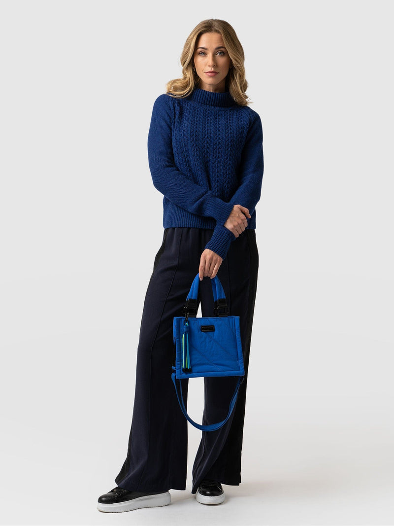 Mini Penny Tote Bag Blue - Women's Bags | Saint + Sofia® USA