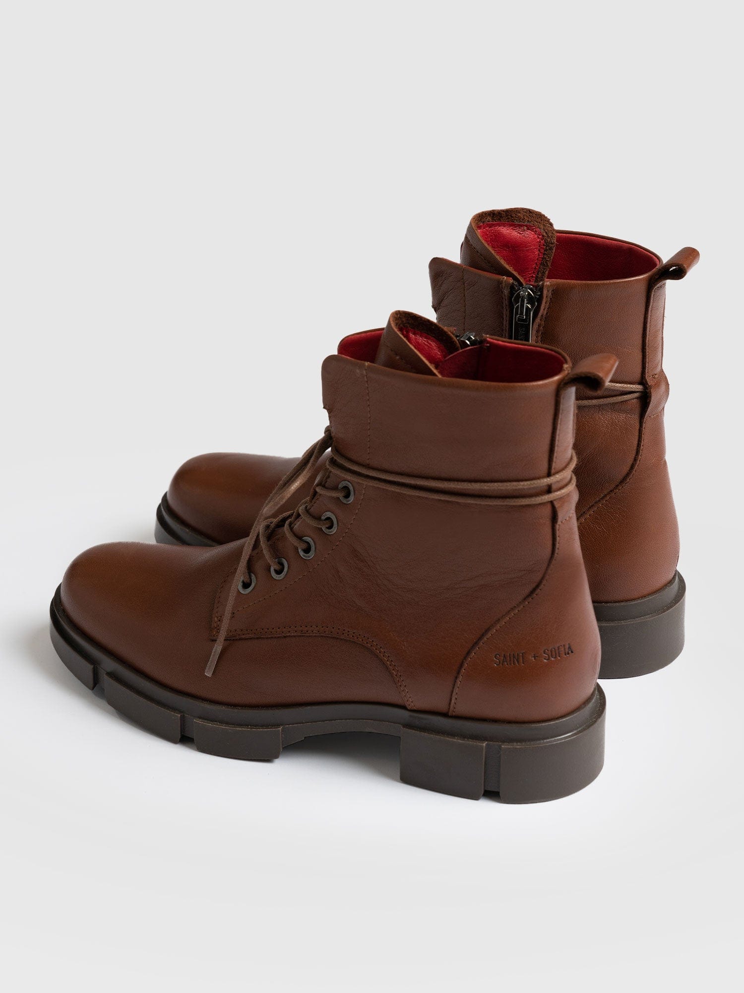 Womens brown leather boots cheap uk