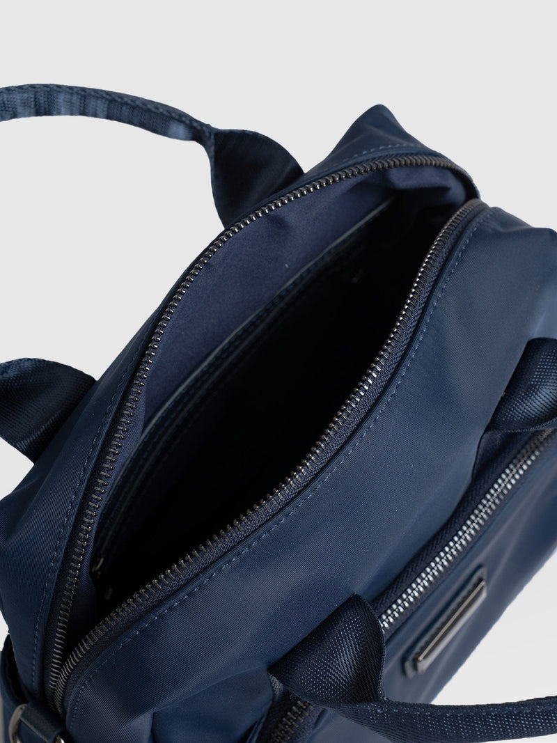 Nylon Noho Bag Navy - Women's Leather Bags | Saint + Sofia® USA