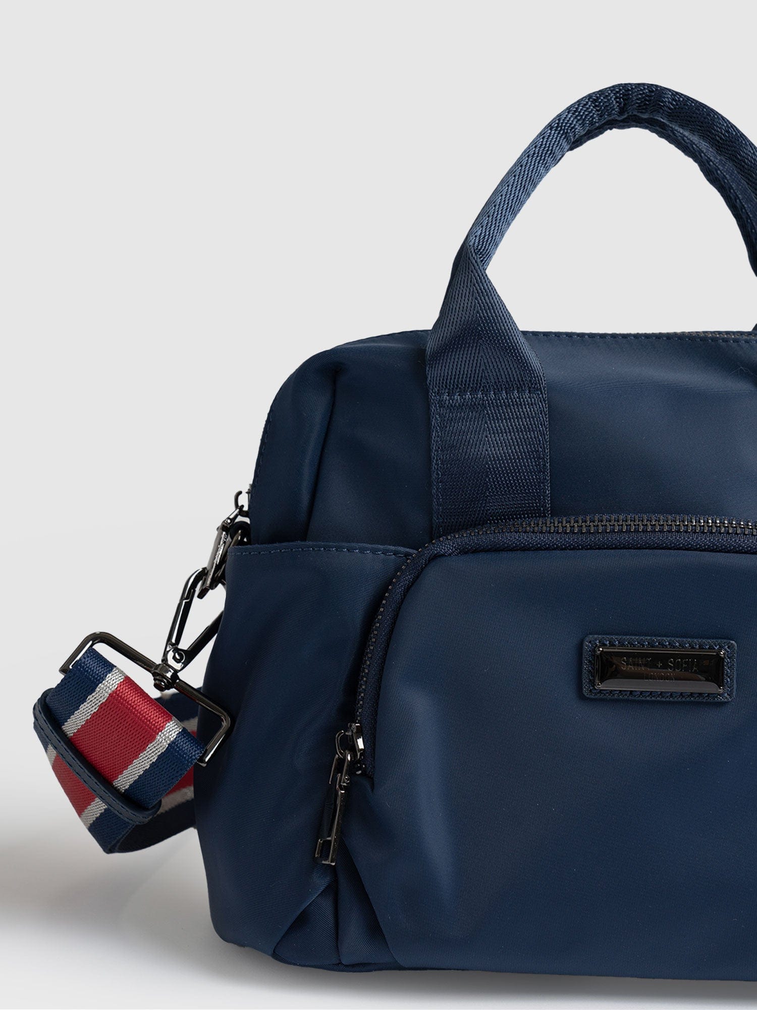 Nylon Noho Bag Navy - Women's Leather Bags | Saint + Sofia® USA